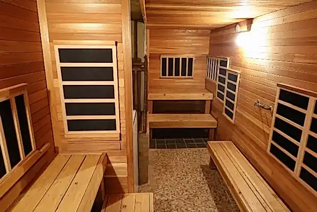 Sauna with infrared array 1 Privat Sauna and Body Massage & Steam Sauna